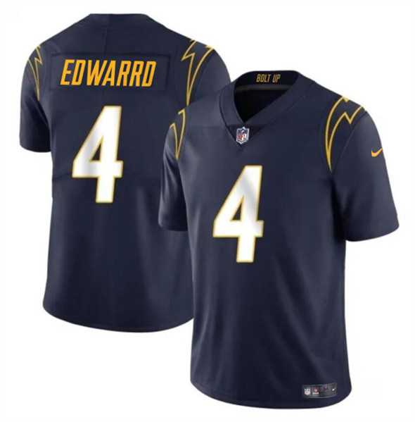 Youth Los Angeles Chargers #4 Gus Edwards Navy Vapor Untouchable Limited Stitched Jersey Dzhi->youth nfl jersey->Youth Jersey